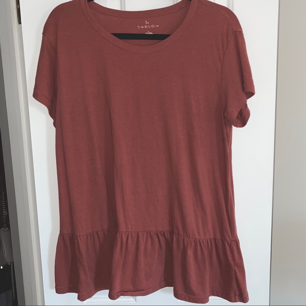 Caslon peplum tee
